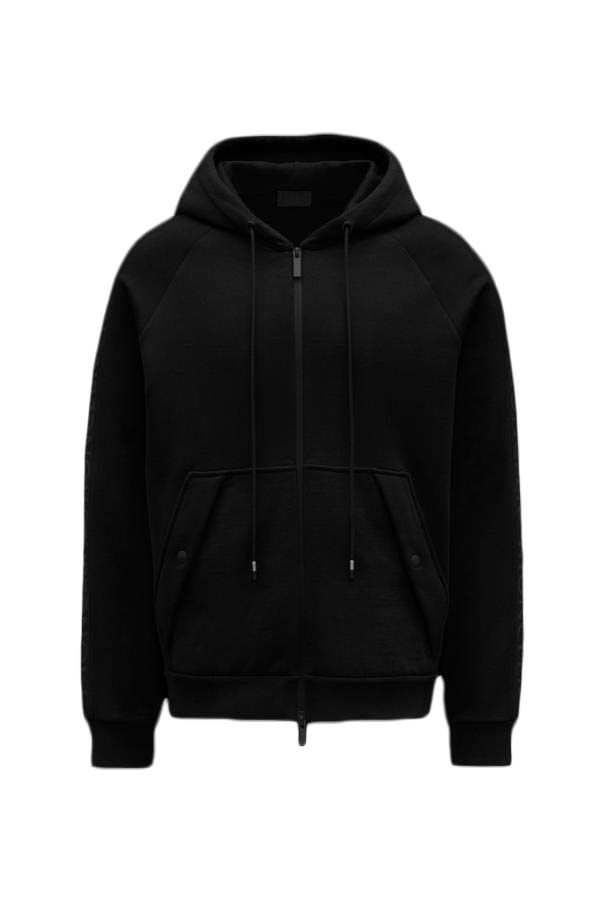 Суитчър Moncler Logo Full Zipped Hoodie Черно | G20918G00010899FL999