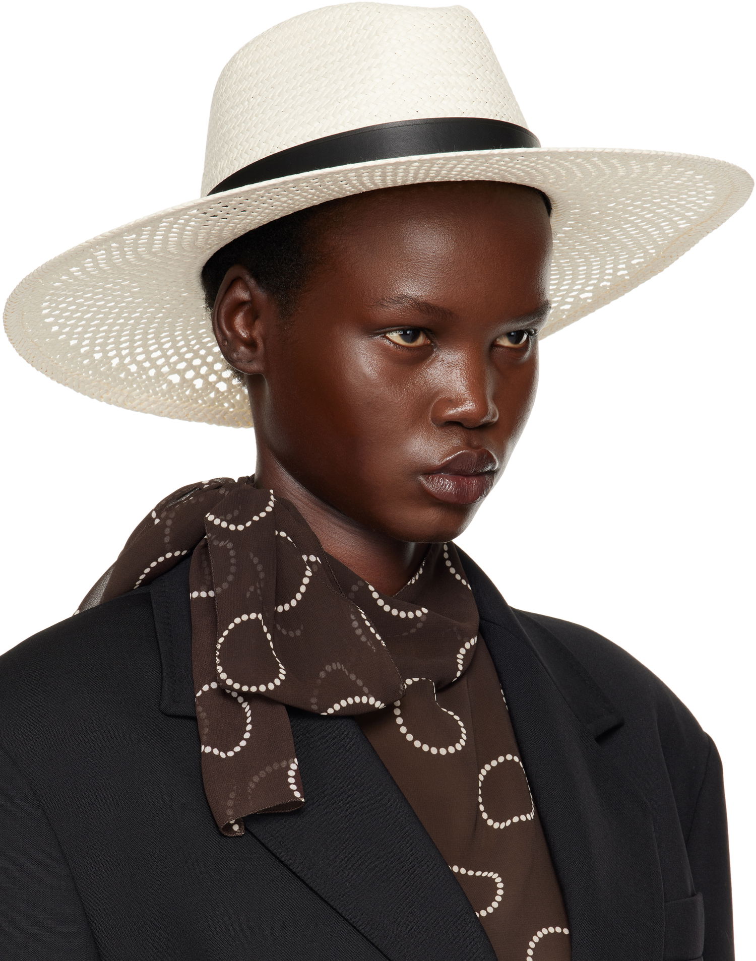 Шапка Max Mara Max Mara Sidney Panama Hat Бяло | 2414571032600, 1