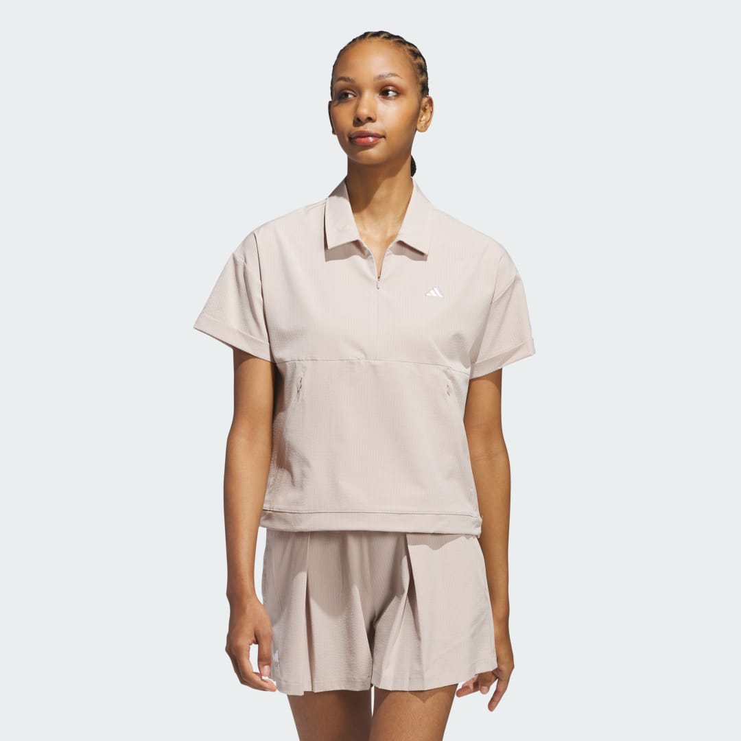 Пола adidas Performance Go-To Short Sleeve Polo Shirt Бежово | JE7309, 0