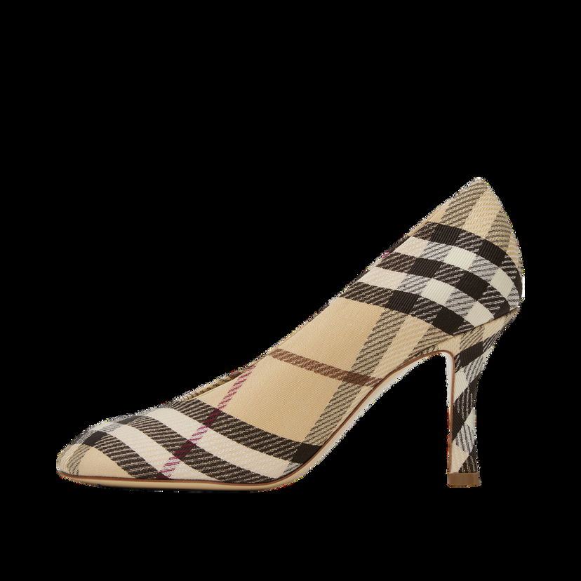 Кецове и обувки Burberry Plaid Canvas Pumps Бежово | 8100970