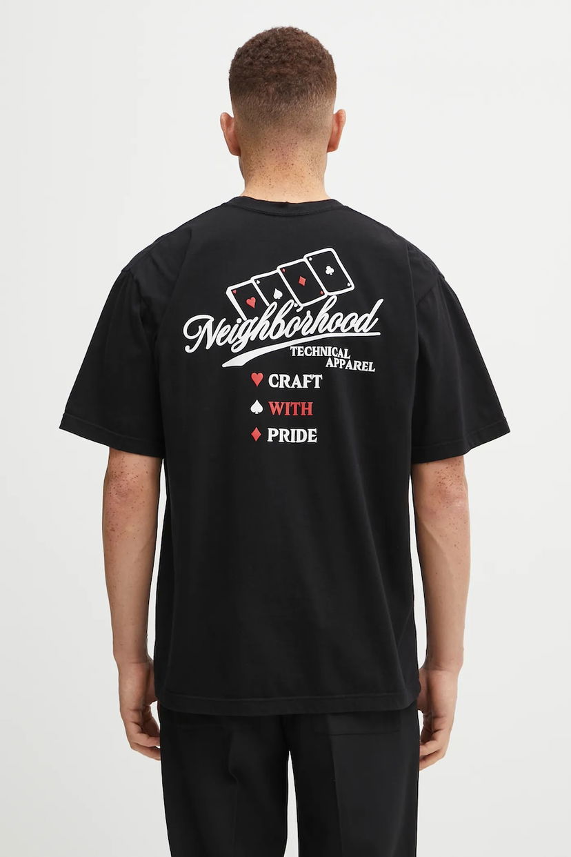 Тениска Neighborhood Graphic T-shirt NH. TEE SS-8 Черно | 252PCNH.ST08