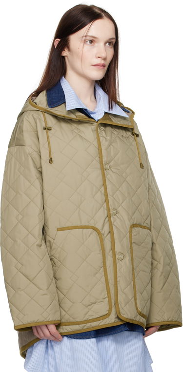 Пухо яке A.P.C. Hooded Quilted Jacket Зелено | PSAKJ-M32005, 1