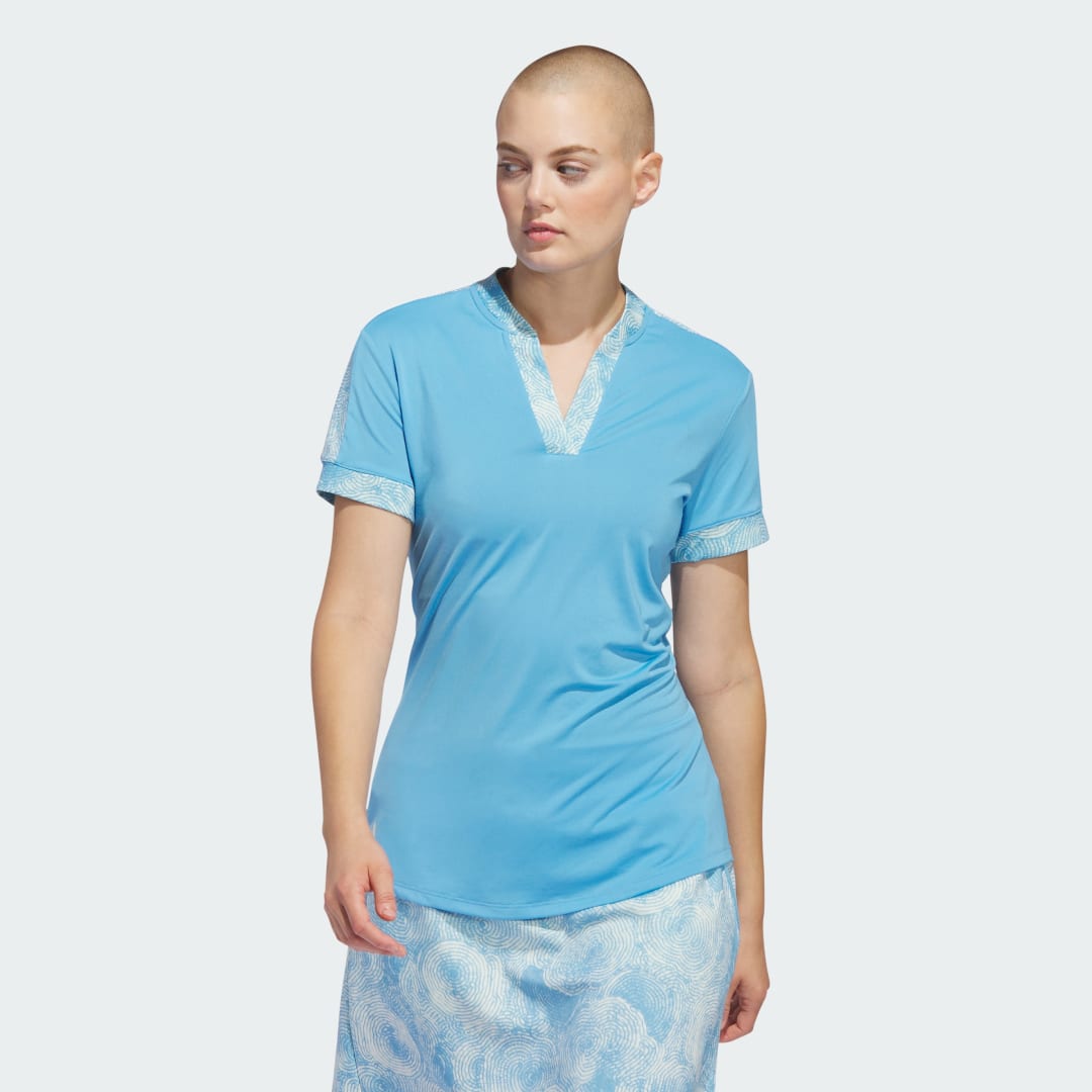 Поло тениска adidas Performance Ultimate365 Printed Polo Shirt Синьо | IP4227, 0