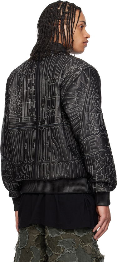 Яке бомбър Who Decides War Who Decides War Pelle Pelle Edition Cathedral Leather Jacket Черно | 1131430002SS25, 2