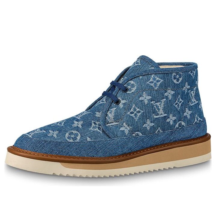 Кецове и обувки Louis Vuitton Nigo Cosy Ankle Boots Синьо | 1A81GM