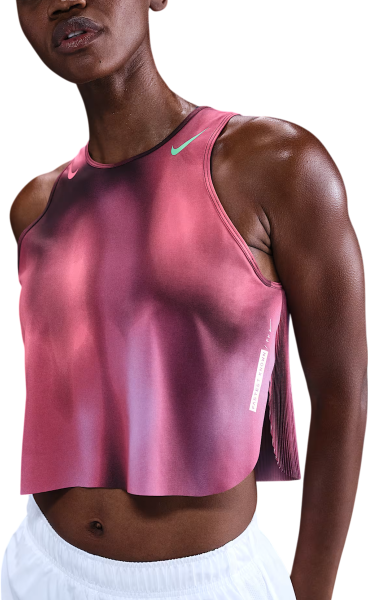 Съкратен топ Nike AeroSwift Faith Kipyegon Crop Top Розово | if1627-532, 0