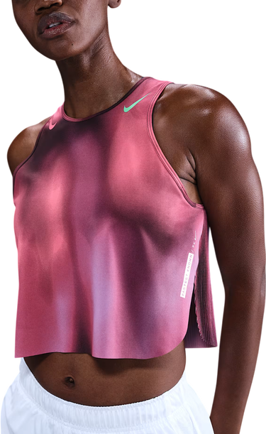 Съкратен топ Nike AeroSwift Faith Kipyegon Crop Top Розово | if1627-532, 0
