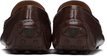 Кецове и обувки FERRAGAMO Leather Driver Loafers Кафяво | 758350 20983007, 1