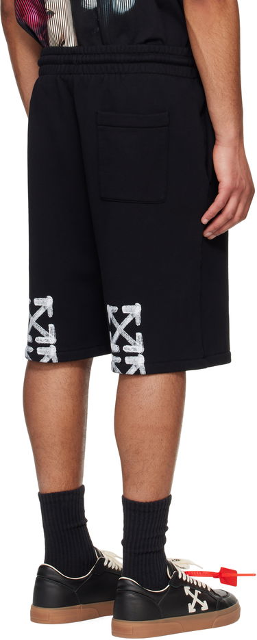 Къси панталони Off-White Off-White Spray Arrow Sweat Shorts Черно | OMCI013S25FLE0031001, 2