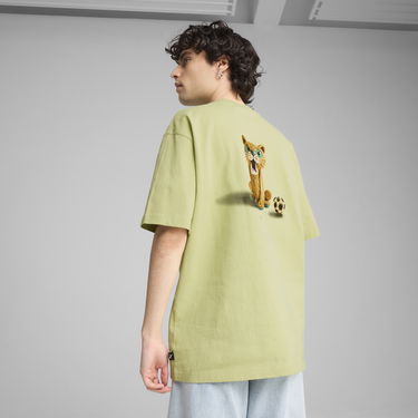 Тениска Puma GRAPHICS The Cat T-Shirt Зелено | 629411_37, 3