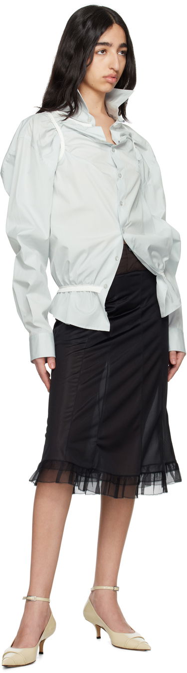 Риза Maison Margiela Maison Margiela Piping Shirt Сиво | S51DT0019 M35397, 3