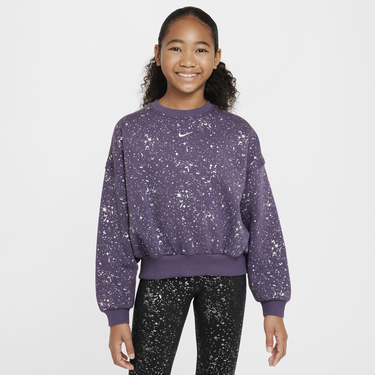Суитчър Nike Sportswear Club Fleece Crewneck Sweatshirt Лилаво | HF4393-573, 4