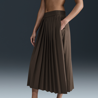 Пола Nike 24.7 PerfectStretch Dri-FIT Pleated Skirt Кафяво | HQ8153-004, 3