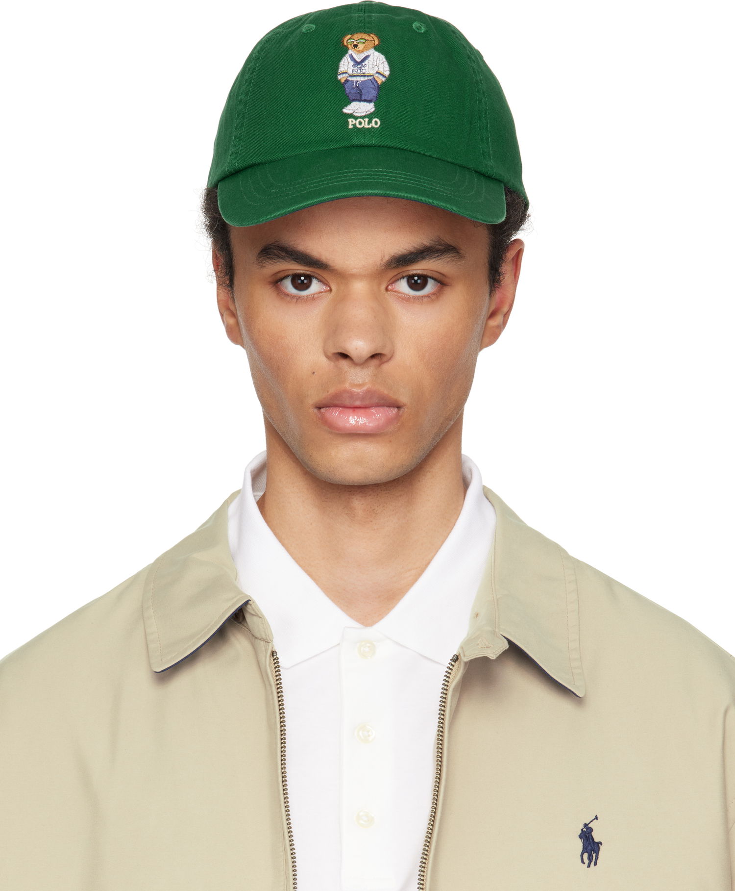 Шапка с козирка Polo by Ralph Lauren Polo Ralph Lauren Twill Polo Bear Ball Cap Зелено | 710963778001, 0