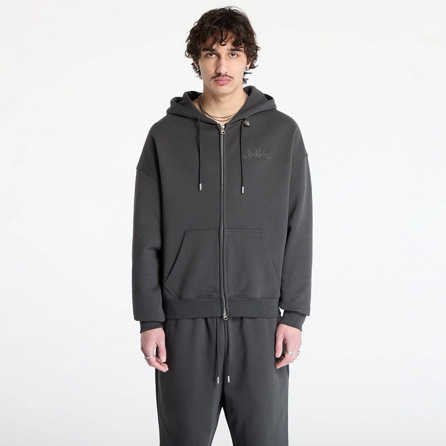 Суитчър Footshop FTSHP Everyday Zip Hoodie Сиво | FTSHP_436, 0