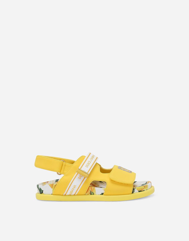 Spandex Fabric Floral Print Sandals