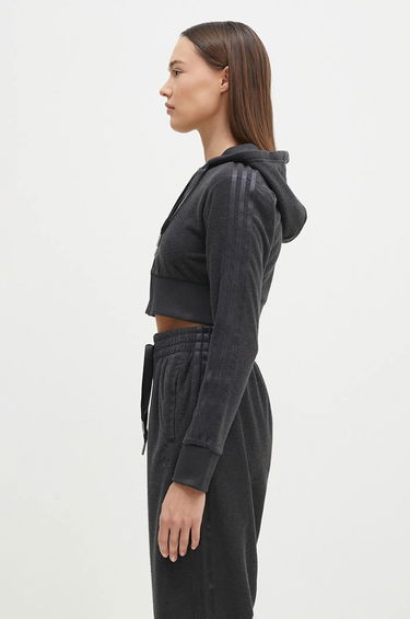 Суитчър adidas Originals Hoodie Cropped With Zipper Сиво | JN3006, 1