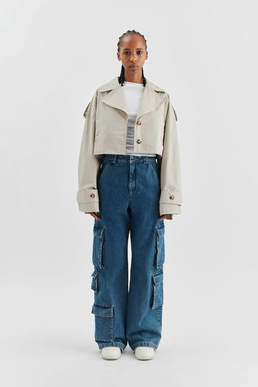 Палта AXEL ARIGATO Gaia Cropped Trench Coat Бежово | A2130001, 4