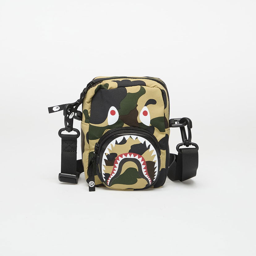 Чанта през рамо BAPE A BATHING APE 1st Camo Shark Mini Shoulder Bag Жълто | 001SGL301021MYEL