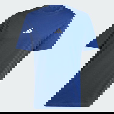 Тениска adidas Performance Essentials Small Logo Jersey T-Shirt Синьо | JF1093, 4