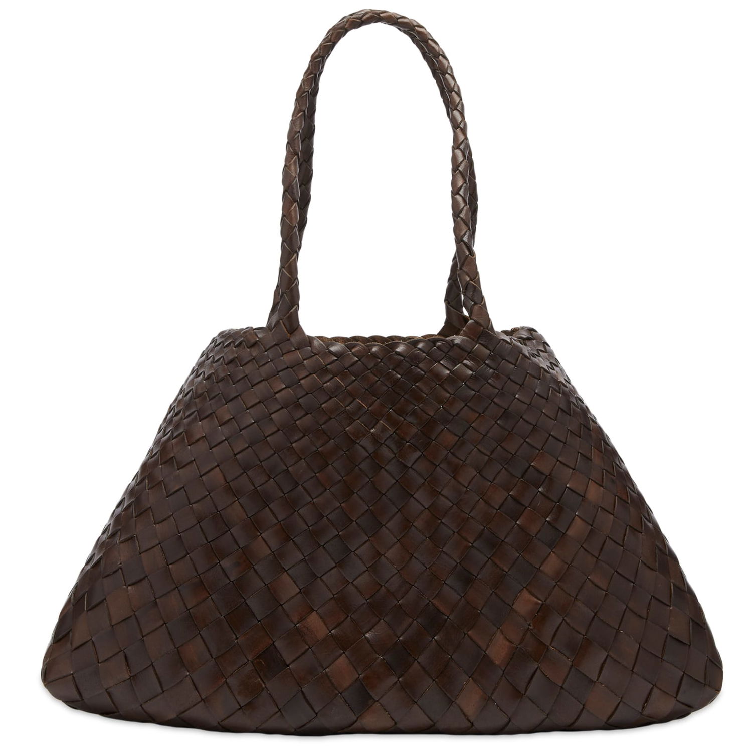 Дамска чанта Dragon Diffusion Santa Croce Large Bag Кафяво | 8892-DARKBROWN, 0