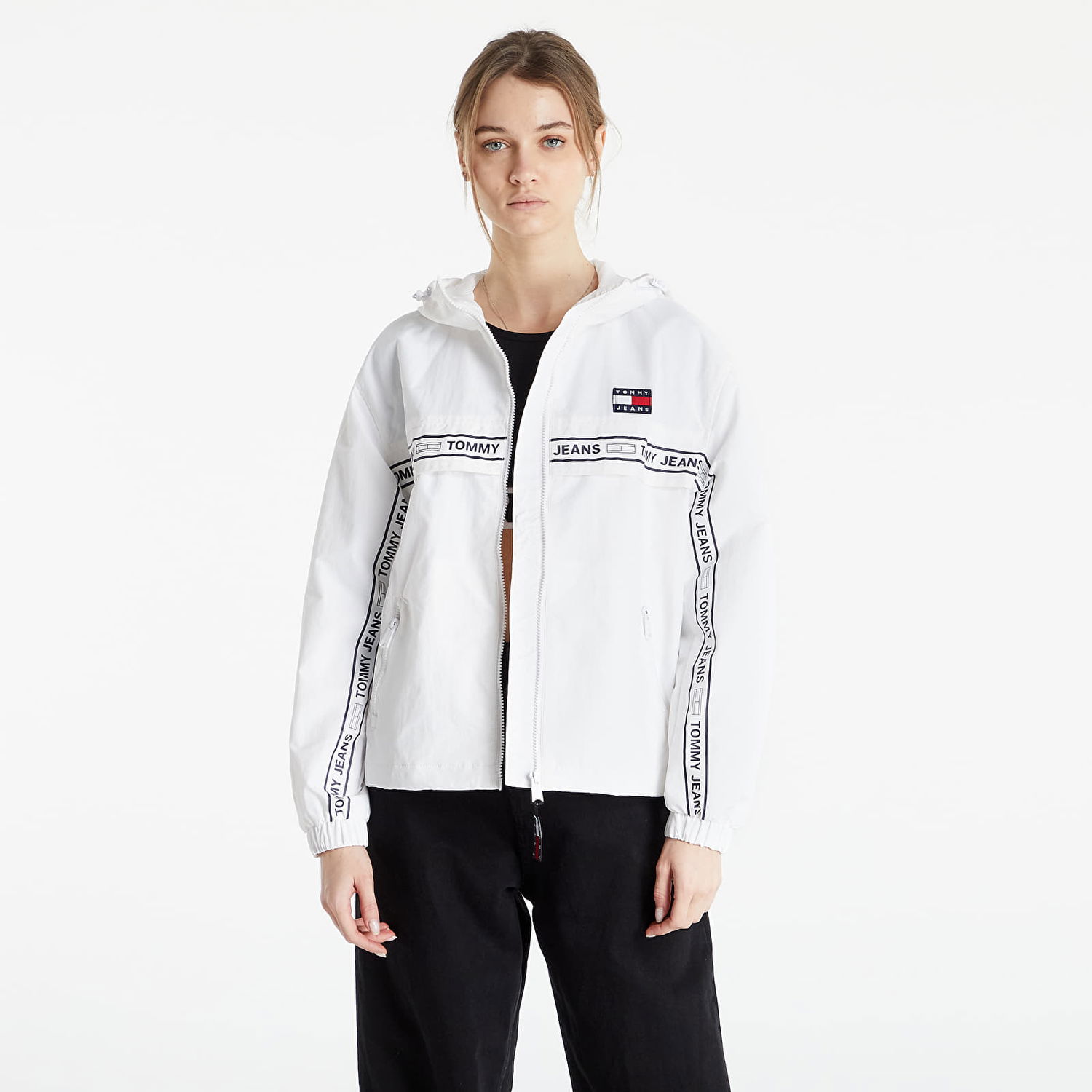 Ветровка Tommy Hilfiger Chicago Tape Windbreaker Бяло | DW0DW13015 YBR, 0