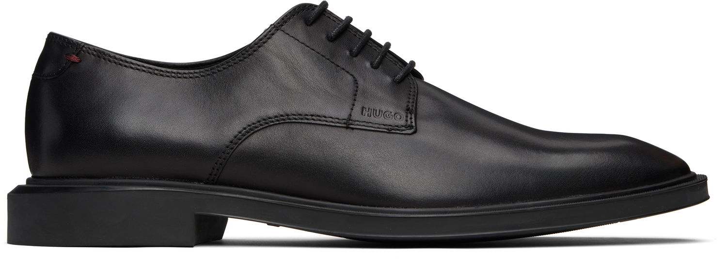 Кецове и обувки BOSS Rubber-Sole Leather Derbys Черно | 50529049, 0