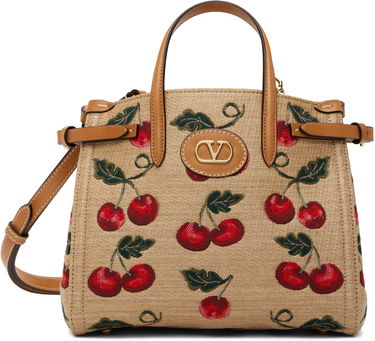 Дамска чанта Valentino Valentino Garavani Antibes Small Cherry Tote Бежово | 6W0B0R20MCZ, 0