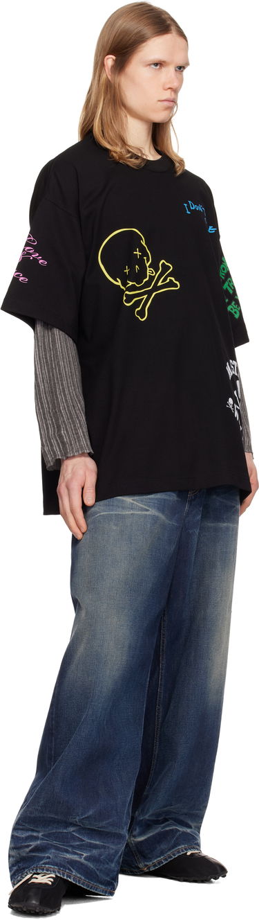 Тениска Mastermind WORLD Mastermind World Multi Logo T-Shirt Черно | MW25S14-TS064-022, 3