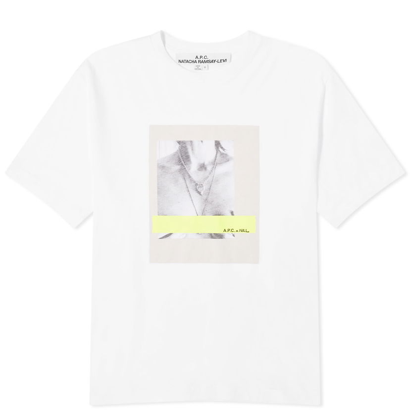 Тениска A.P.C. New Haven Graphic T-Shirt White Бяло | COGYJ-H26368-DAM