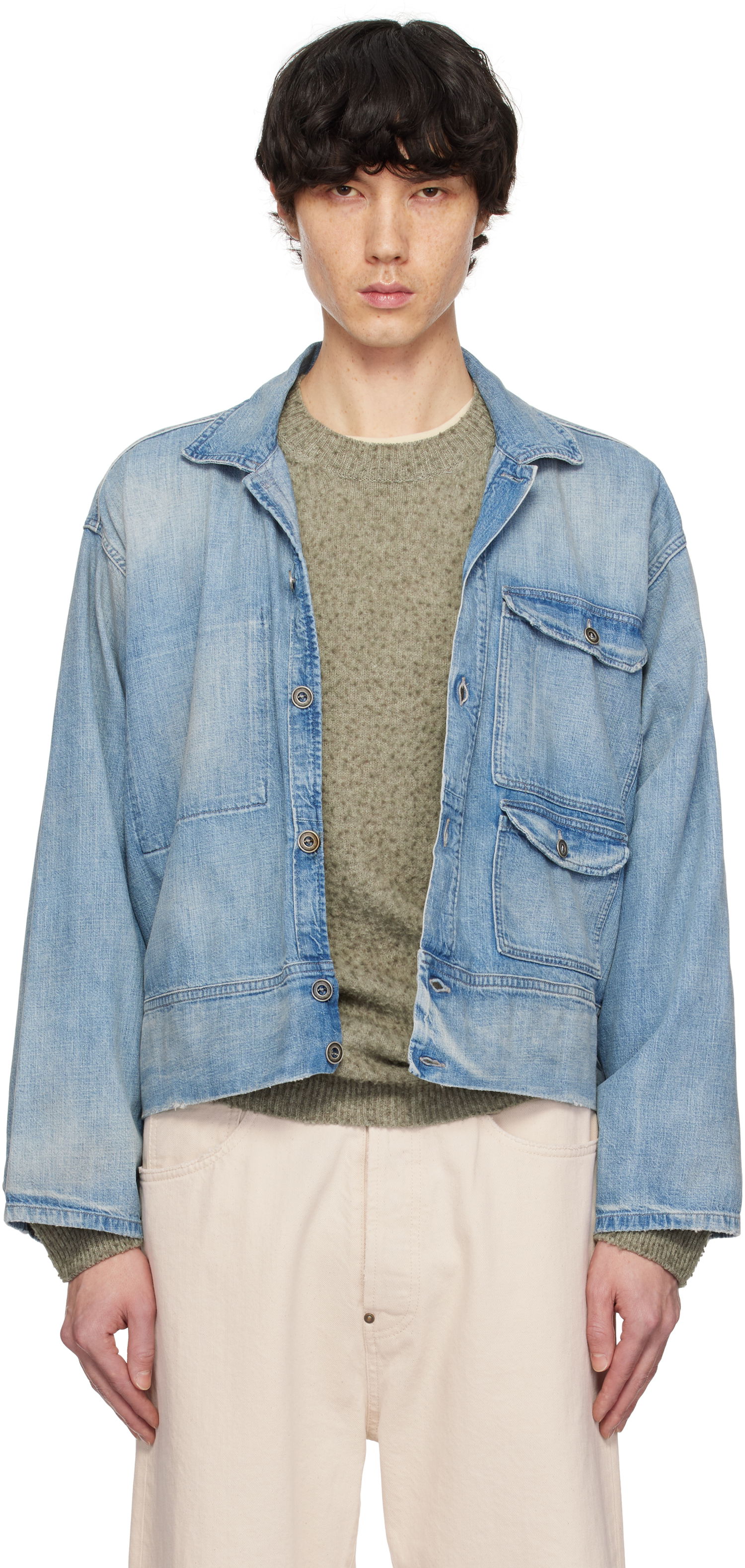 Яке Maison Margiela Maison Margiela Sports Denim Jacket Синьо | S50AM0637 M30021, 0