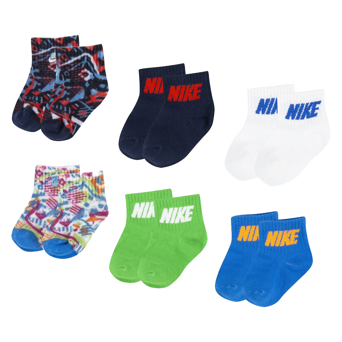 Чорапи Nike Nike Quarter Socks 6 Pairs Тъмно синьо | NN0752-U90, 0