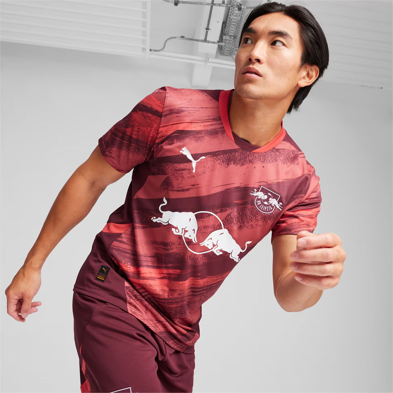Фланелка Puma RB Leipzig Away Jersey Replica 2024/25 Бургунди | 776458-02, 1