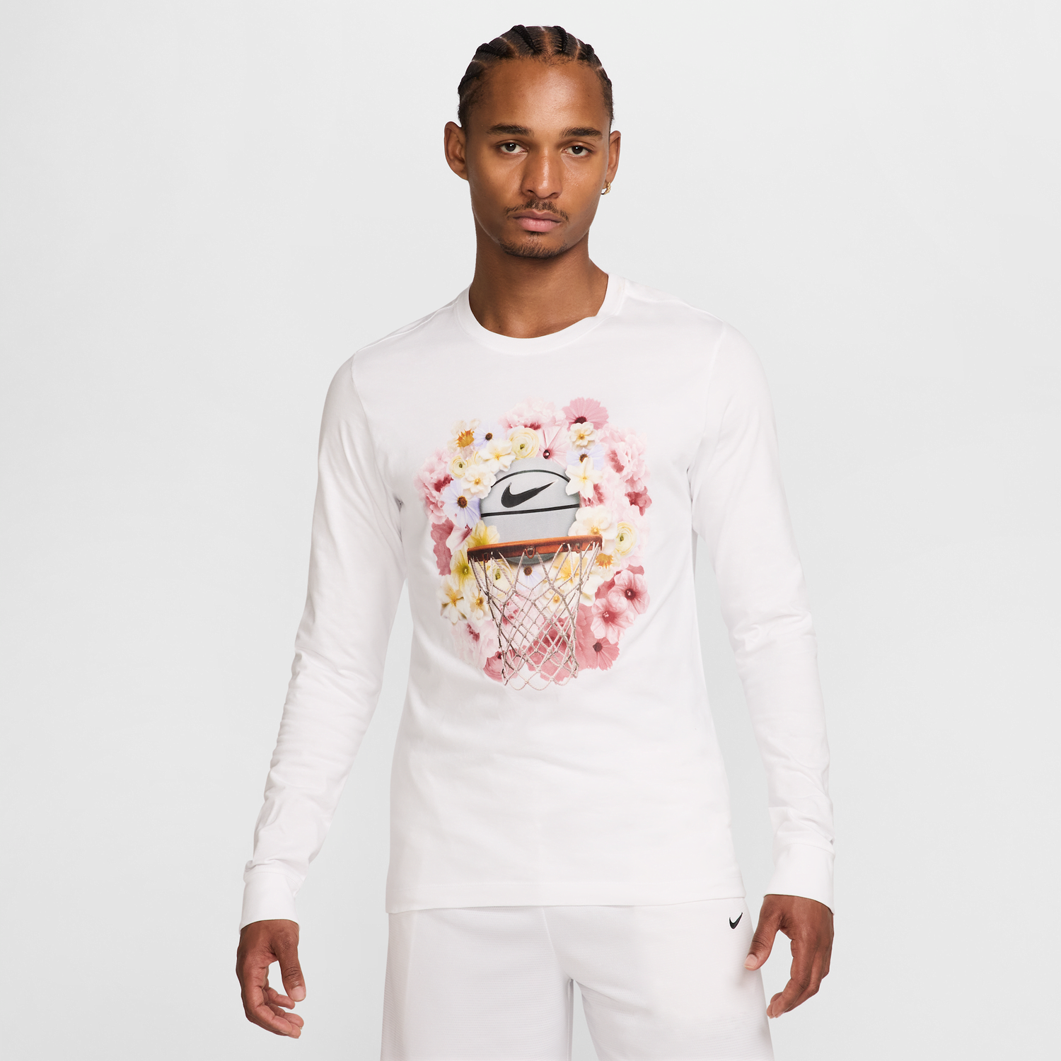 Тениска Nike Nike Max90 Basketball Long Sleeve T-Shirt Бяло | HJ3348-100, 0