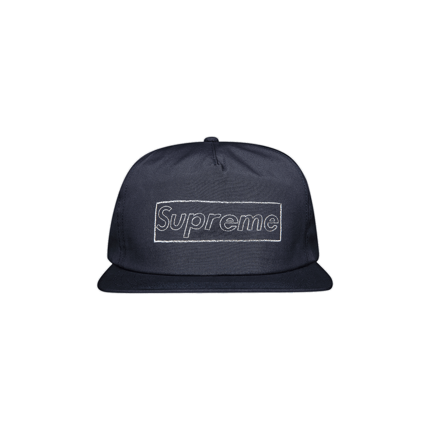 Шапка с козирка Supreme KAWS x Chalk Logo 5-Panel Тъмно синьо | SS21H113 NAVY, 0