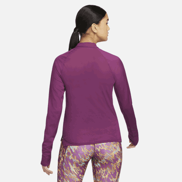 Тениска Nike Nike Air Women's Long Sleeve Running Top Лилаво | dm7545-610, 3