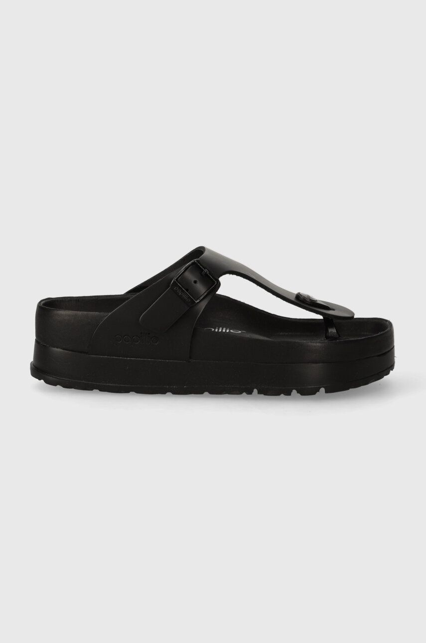 Кецове и обувки Birkenstock Birkenstock Gizeh Flex Platform Thong Sandals Черно | 1026874, 1