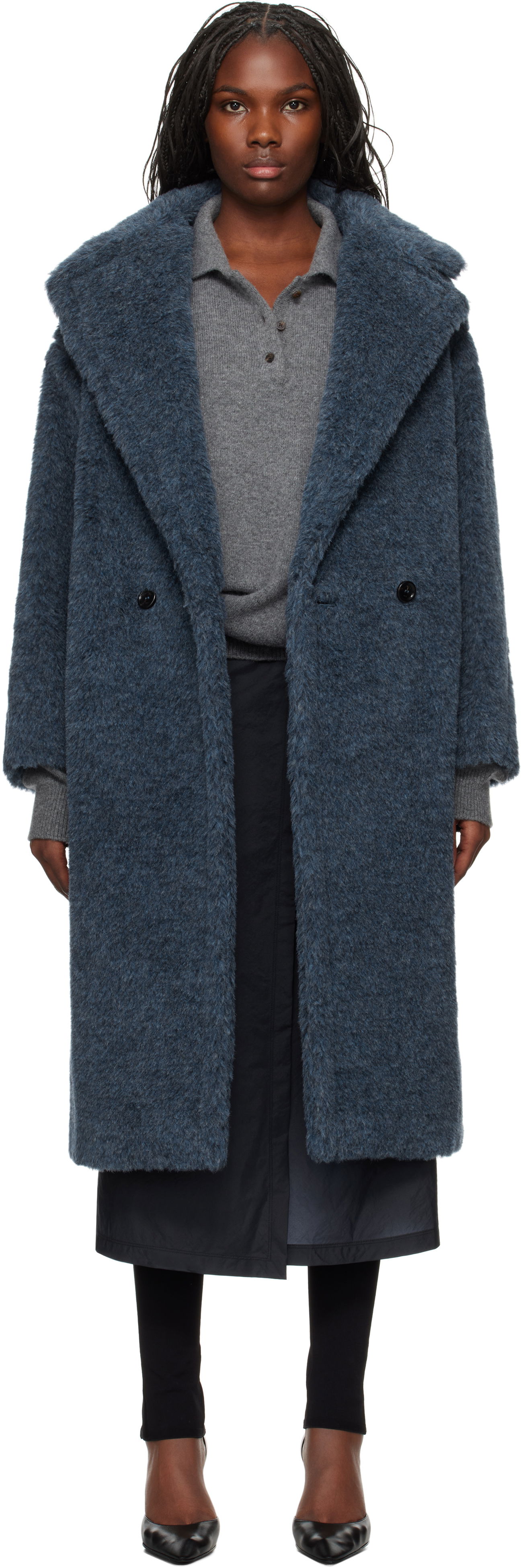 Палта Max Mara Zebra Coat Синьо | 2421016152600 MM10506, 0