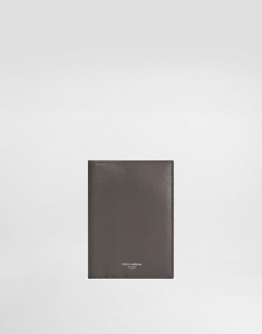 Портфейл Dolce & Gabbana Dolce & Gabbana Calfskin Passport Holder Сиво | BP2215AV95680730, 0