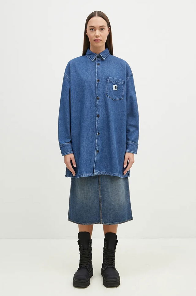 Denim Glennon Shirt Jac Relaxed Classic Collar