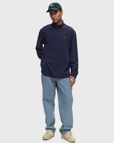 Поло тениска Polo by Ralph Lauren LONG SLEEVE-HALF ZIP Тъмно синьо | 710877001014, 1