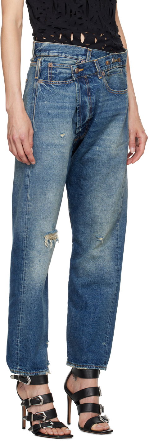 Дънки R13 R13 Crossover Jeans Синьо | R13W2048 D216C, 1