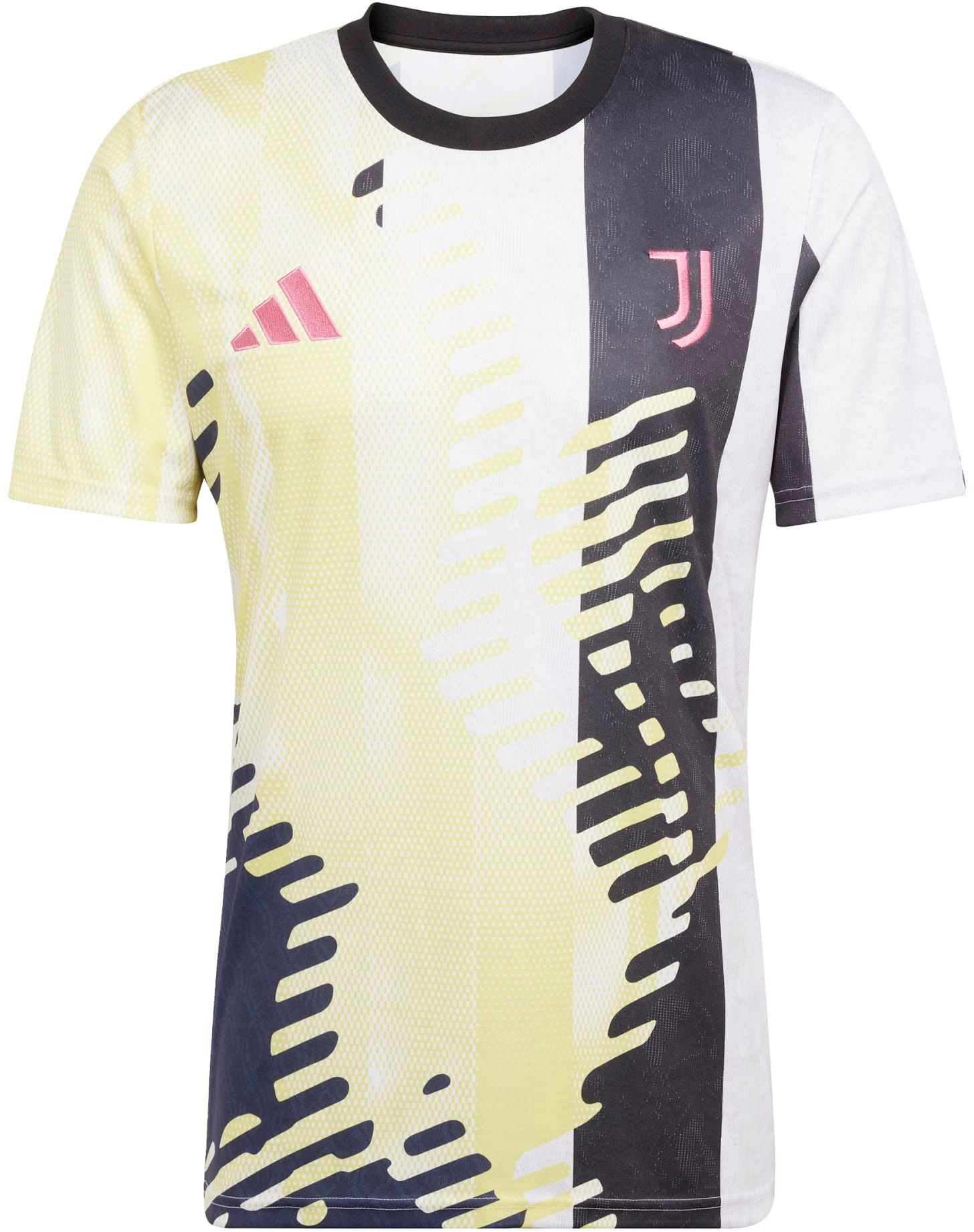 Фланелка adidas Performance Juventus 24/25 Pre-Match Striped Graphic Training T-Shirt Бяло | JE4307, 1