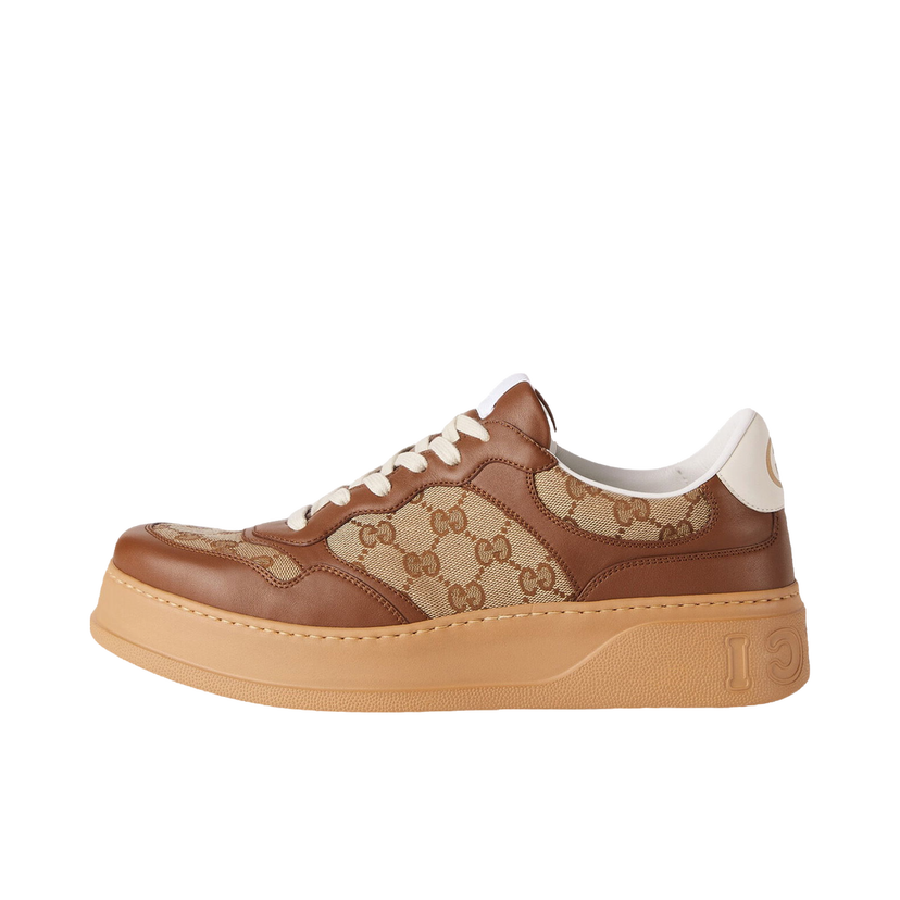Кецове и обувки Gucci GG Sneaker GG 'Beige Ebony' Бежово | 675840 UPG20 2866