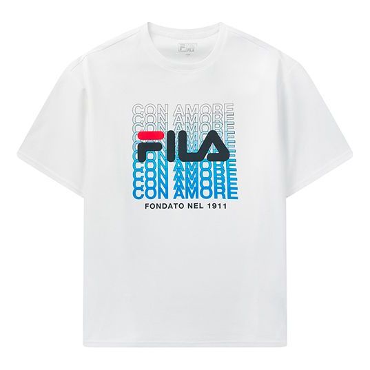 Тениска FILA FILA Con Amore Graphic Tee Бяло | F51M028116F-WT