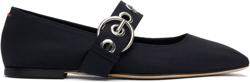 Колани Aeyde Aeyde Uma Eyelet Ballerina Flats Тъмно синьо | A11-FL-RKLS08FL159-SS25-519-069