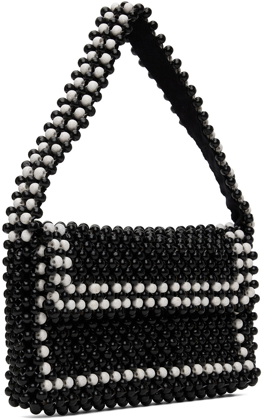Чанта през рамо YMC Beaded Shoulder Bag Черно | QBWMA, 1