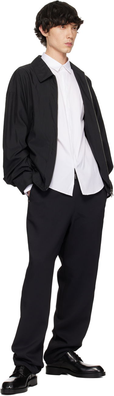 Риза WOOYOUNGMI WOOYOUNGMI Concealed Button Shirt Бяло | W251DS01, 3