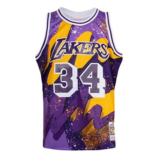 Фланелка Mitchell & Ness Mitchell & Ness Lakers Swingman Jersey Лилаво | TFSM1253-LAL96SONDKPR, 0
