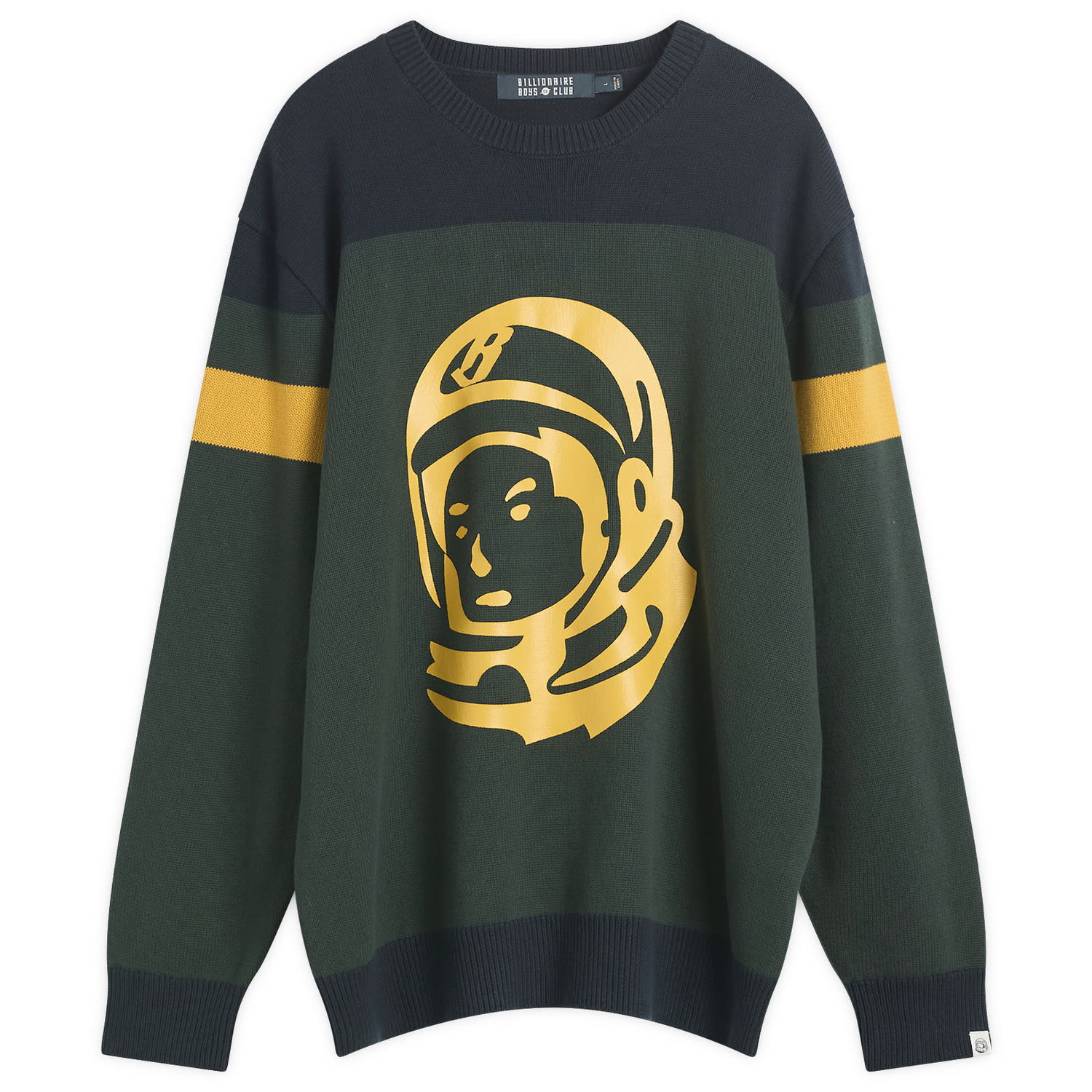 Пуловер BILLIONAIRE BOYS CLUB Astro Panelled Knit Jumper Зелено | B25334-DGN, 1
